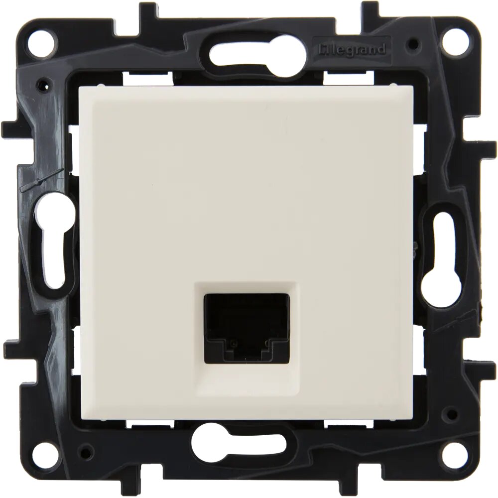 фото Розетка компьютерная встраиваемая Legrand Structura RJ45 UTP cat 5 цвет слоновая кость