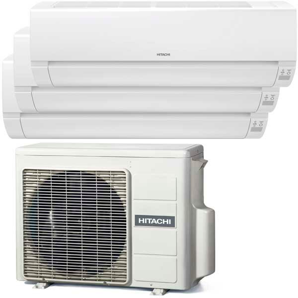 фото Мульти сплит-система Hitachi RAM-53NE3F + RAK-18REFx3 на 3 комнаты