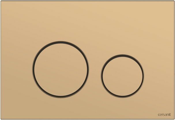 Кнопка смыва Cersanit TWINS для LINK PRO/VECTOR/LINK/HI-TEC золотой матовый (63524)