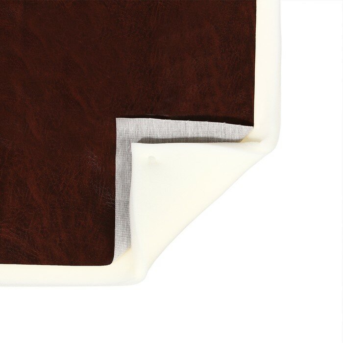 Комплект для перетяжки мебели, 50 × 100 см: иск.кожа, поролон 20 мм, коричневый (1шт.)