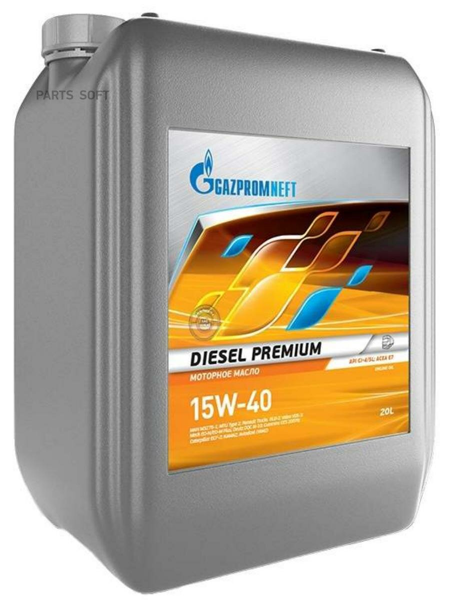 GAZPROMNEFT 2389901217 GAZPROMNEFT DIESEL PREMIUM 15W-40 КАН.20 18 050