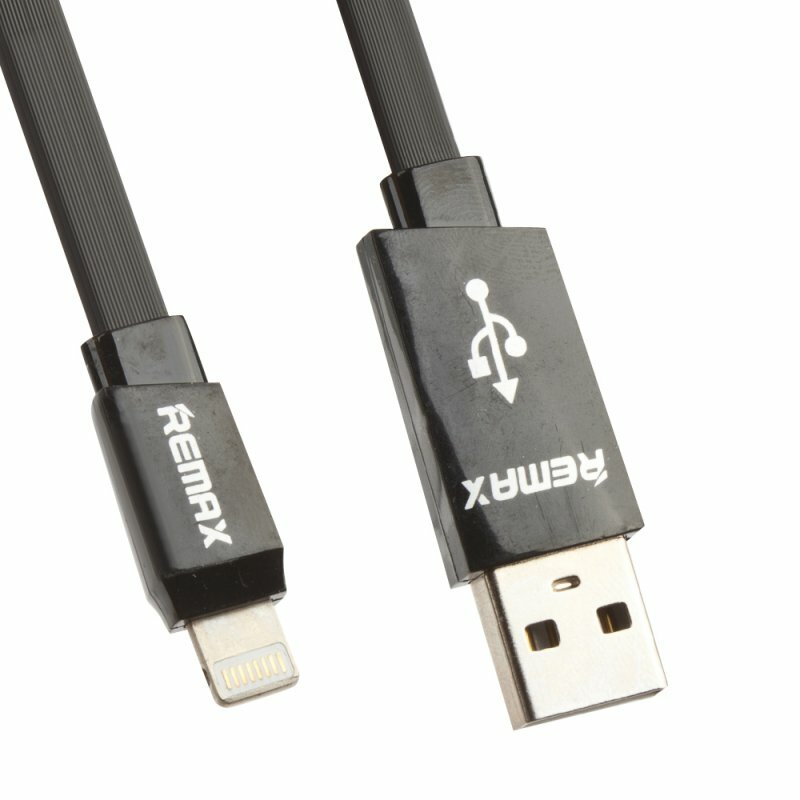 USB Дата-кабель Remax Full Speed Cable для смартфона Apple Lightning 8-pin 1 метр черный