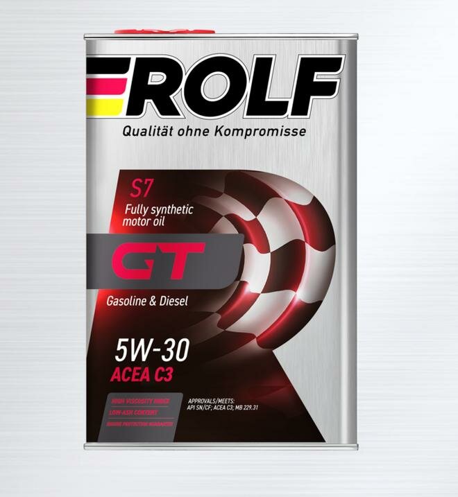 Синтетическое моторное масло ROLF GT 5W-30 SN/CF
