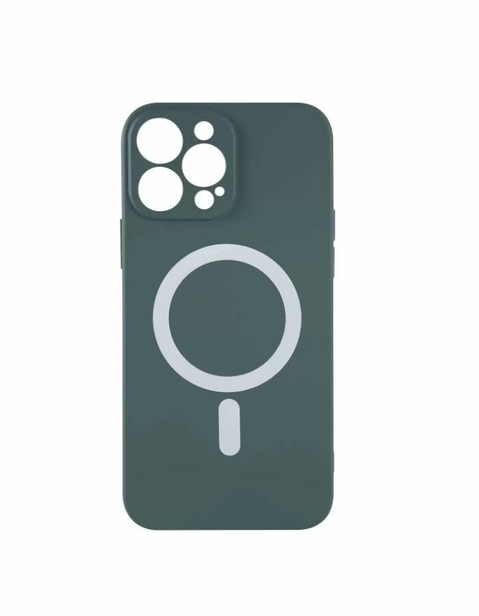 Чехол накладка Barn&Hollis для iPhone 12 Pro, для magsafe, зеленая - фото №1