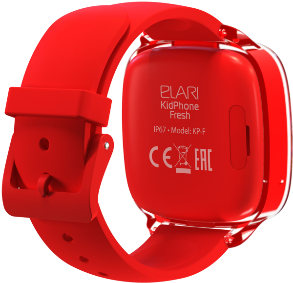 Смарт-часы ELARI Kidphone Fresh, 1.3", красный / красный - фото №3