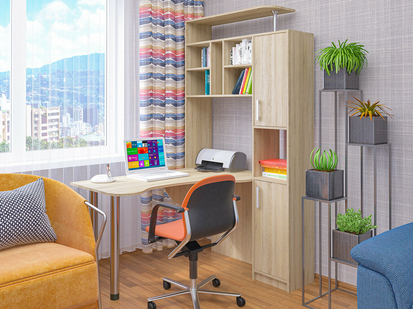 фото Стол компьютерный СК-14 Сонома