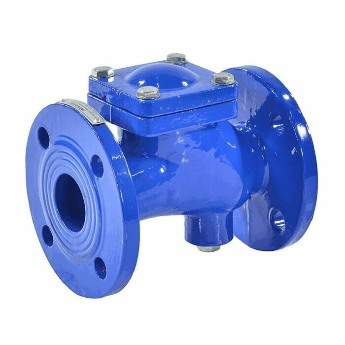 фото Клапан обратный чугун шаровой Ду 40 Ру10/16 фл шар сталь+NBR Benarmo