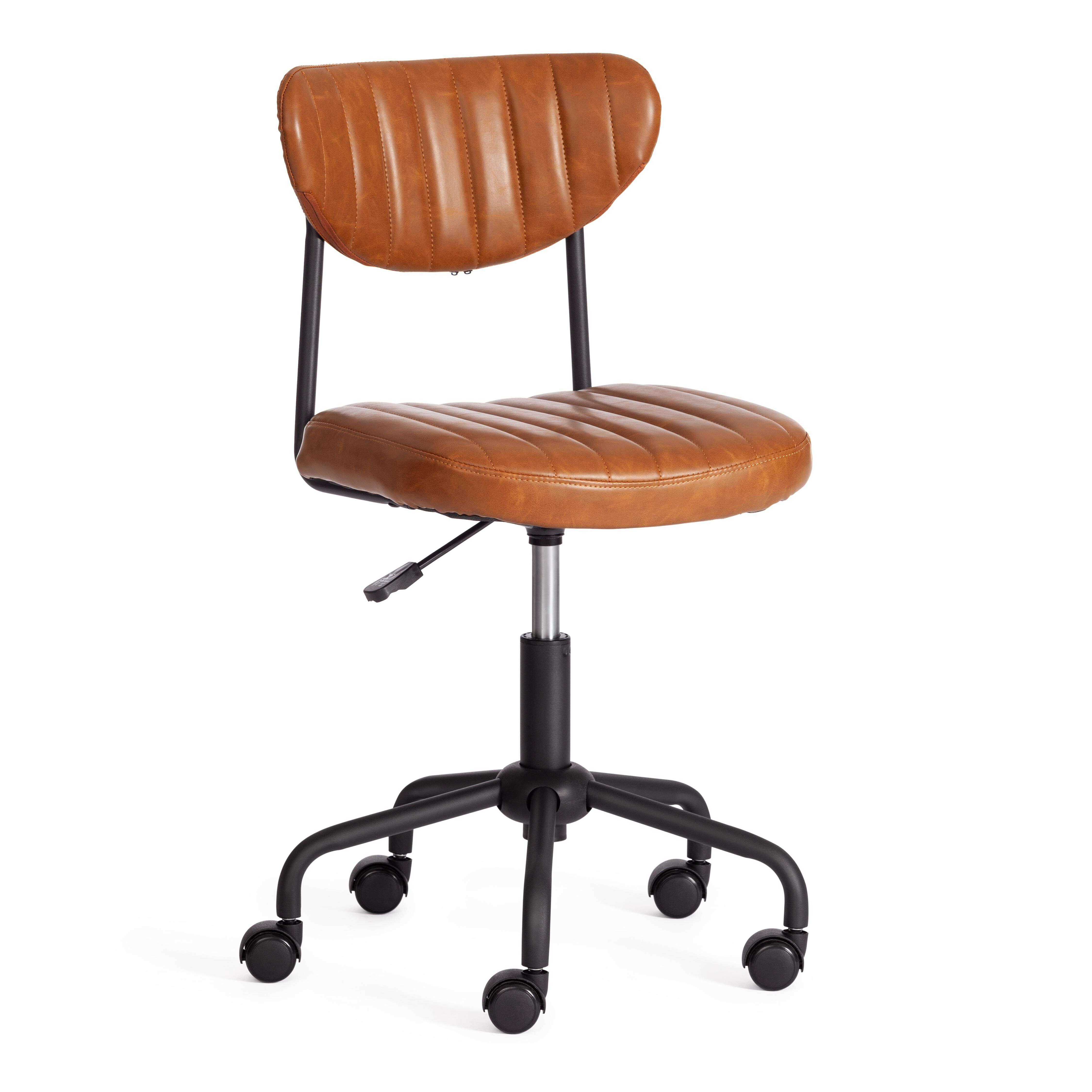 Компьютерное кресло TetChair SLIM, иск. кожа, коричневый - фотография № 2