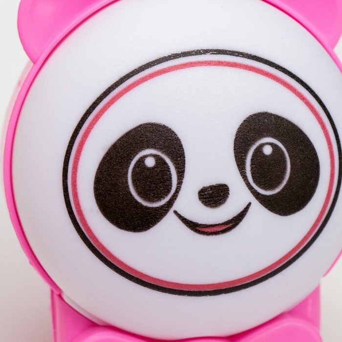 Ночник "Панда" LED бело-розовый 3,5х8х9,5 см (комплект из 7 шт) - фотография № 7
