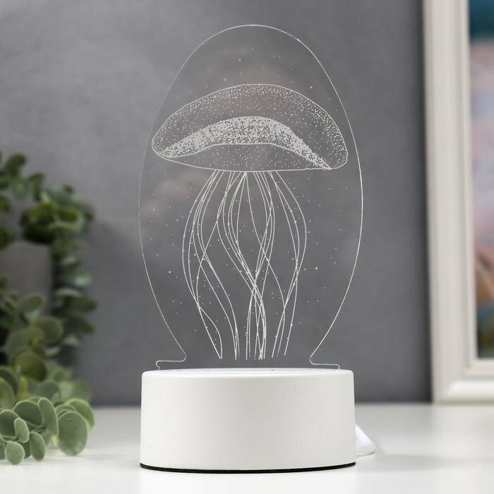 Светильник "Медуза" LED RGB от сети 9,5х10х21,5 см (комплект из 2 шт) - фотография № 2