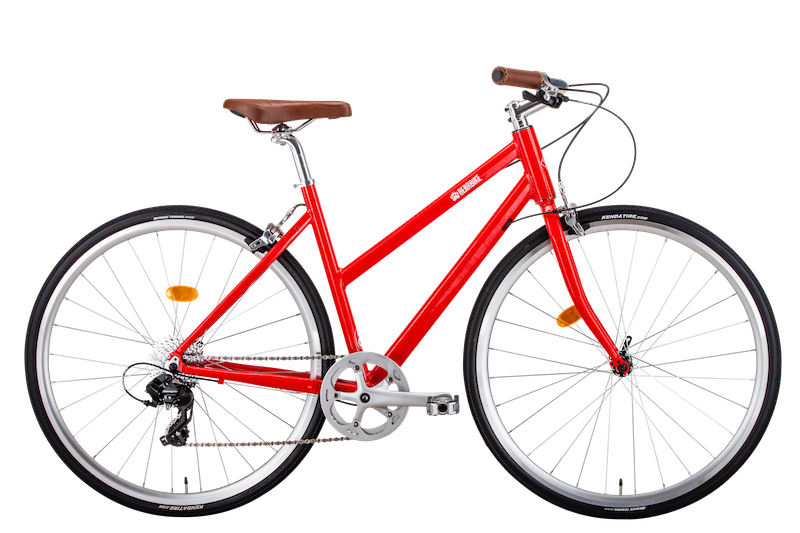 Велосипед BEARBIKE Amsterdam (2021), городской (взрослый), рама 19", колеса 28", красный, 10.6кг [1bkb1c388001] - фото №1