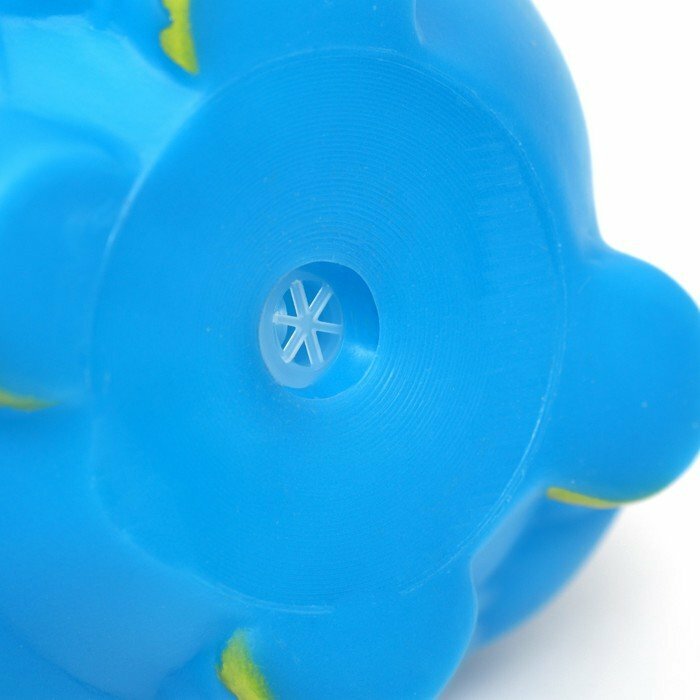 Игрушка пищащая "Бегемотик", 8 х 6 см, синяя (комплект из 9 шт) - фотография № 4