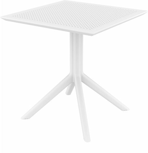 Стол пластиковый Siesta Sky Table 70 Белый - фотография № 1