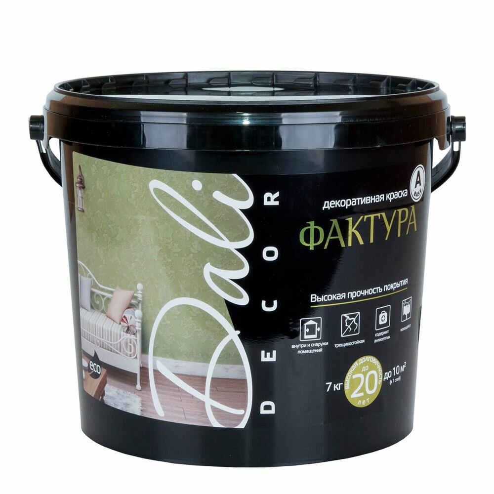 фото Краска фактурная матовая Dali-Decor 7 кг