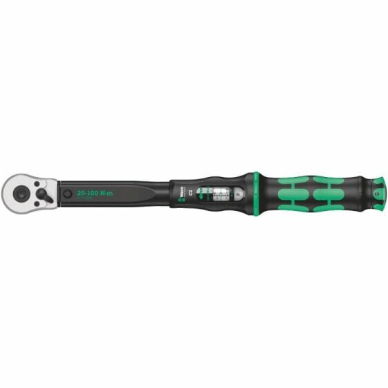 Динамометрический ключ WERA Click-Torque C 2 с трещоткой с реверсом 1/2" x 20-100 Nm