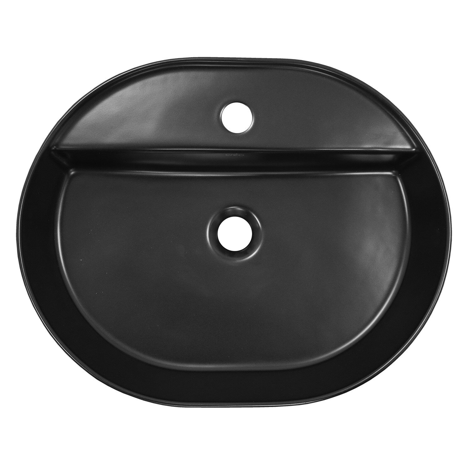 фото Накладная раковина Creo Ceramique матовый черный PU4500MBK