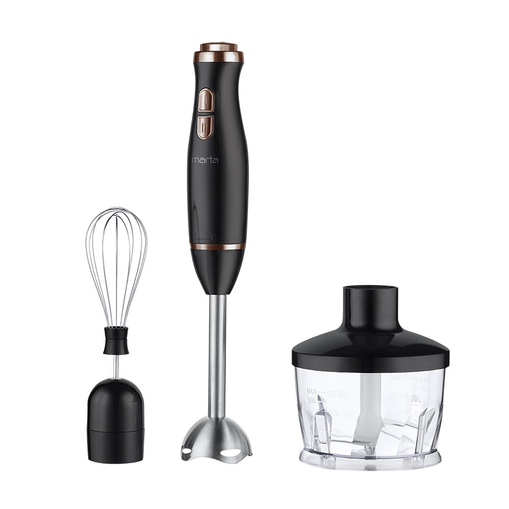 фото MARTA MT-1563 бронзовый агат кухонный процессор