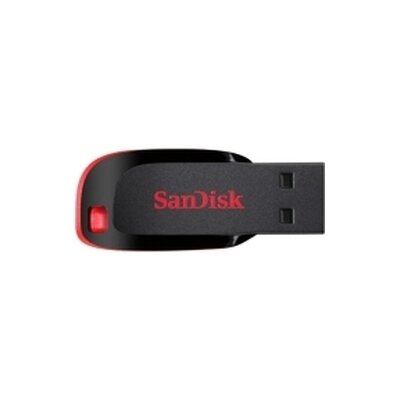 Флеш-диск 32 GB SANDISK Cruzer Blade USB 20 черный красный