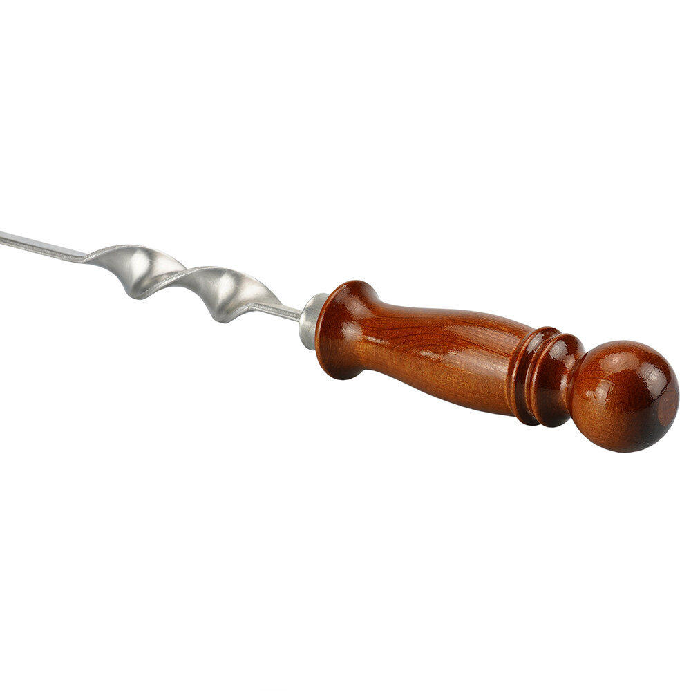 Шампур для люля-кебаб 50 см с деревянной ручкой - фотография № 4