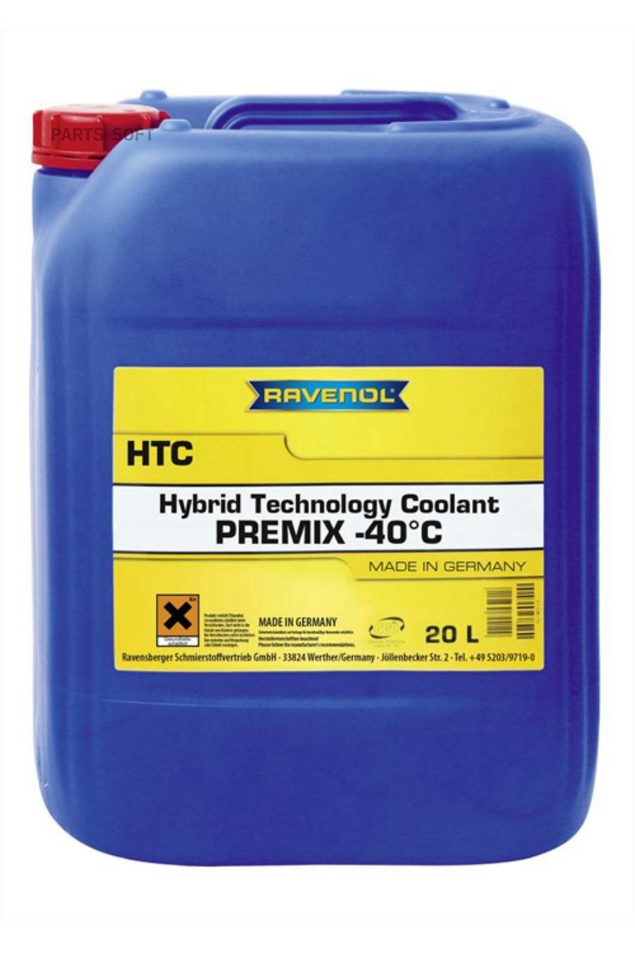 RAVENOL 141012102001999    .  RAVENOL HTC Hybrid Techn.Coolant Premix -40C (20)