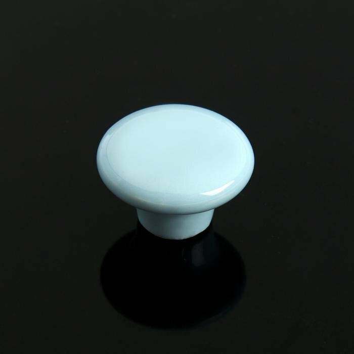 Ручка-кнопка Ceramics 002, керамическая, голубая (комплект из 13 шт) - фотография № 4