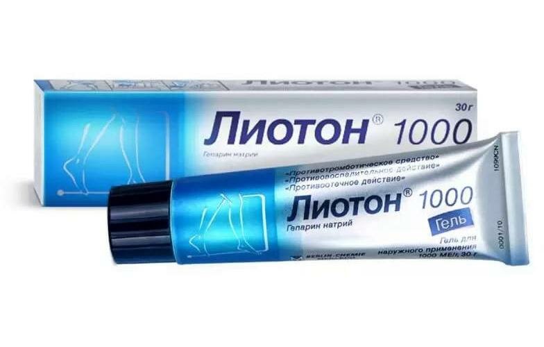 Лиотон 1000, гель 1000 МЕ/г, 30 г