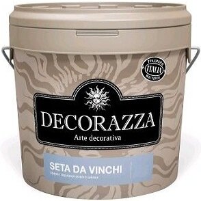 Краска с Эффектом Перламутрового Шёлка Decorazza Seta Da Vinci 1кг SD 11-10 / Декоразза Сета Да Винчи.