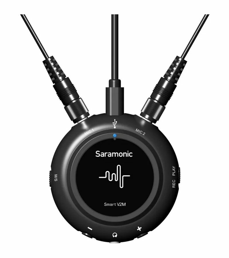Двухканальный аудиомикшер Saramonic Smart V2M 3.5мм для устройств Android iOS и компьютеров