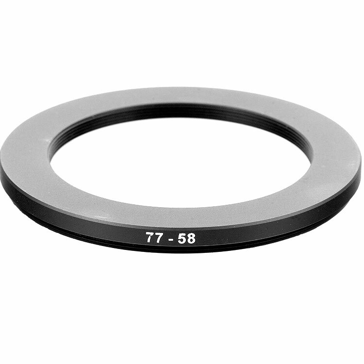 Понижающее кольцо 77-58mm для светофильтров