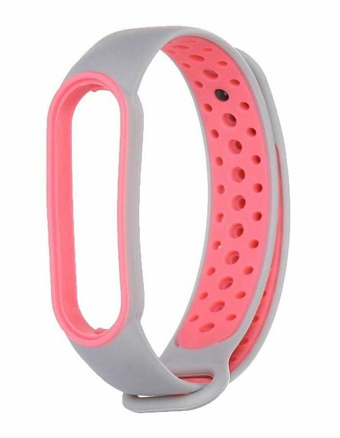 Ремешок Red Line для Xiaomi Mi Band 6 Silicone Grey-Pink УТ000025206