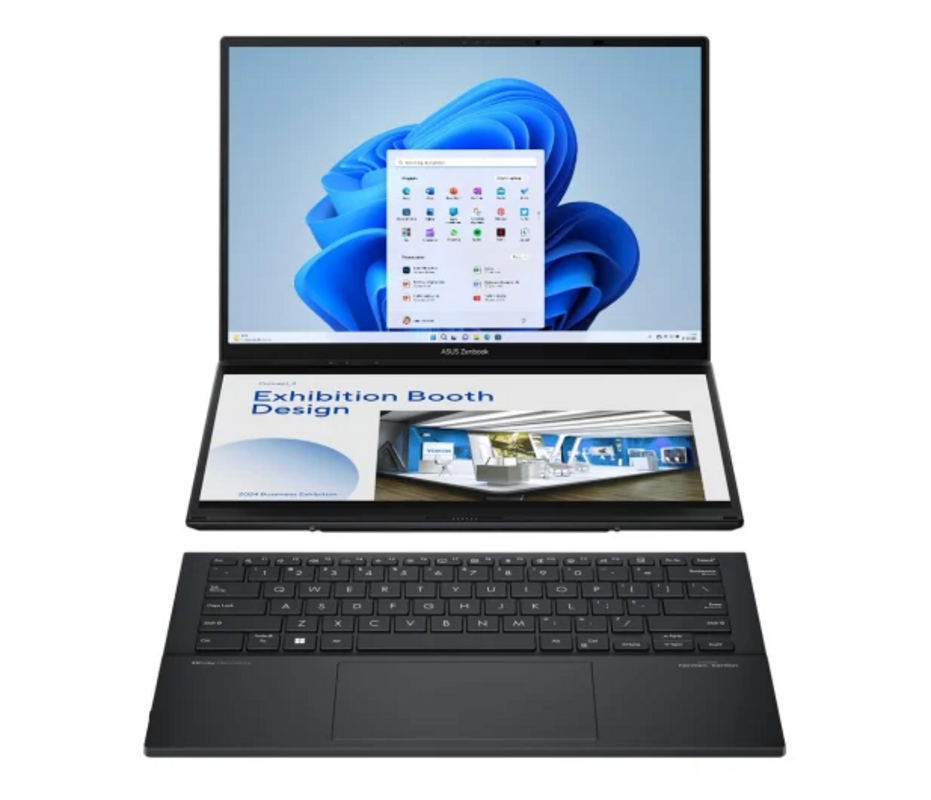 14.0" ноутбук Asus UX8406MA ZenBook Duo 2024 UX8406MA-QL339W 90NB12U1-M00HW0 WUXGA [1920x1200] Ultra9 185H 32 Gb LPDDR5x 1Tb SSD M.2