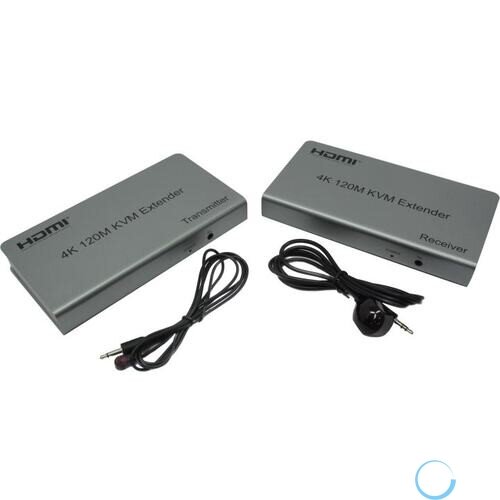 ORIENT VE051, HDMI KVM extender, HDMI+USB+Audio удлинитель до 120 м по витой паре Cat5e/6, HDMI 1.4, 4K@30Hz/1080p@60Hz,