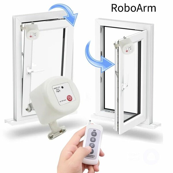 Умный открыватель окна - RoboArm, Smart Window Opener, Радио-версия, без умного дома, брелок