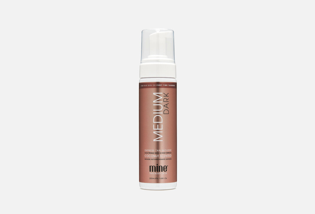 Мусс – автозагар для тела Mine tan Medium Dark Self Tan Mousse / объём 200 мл