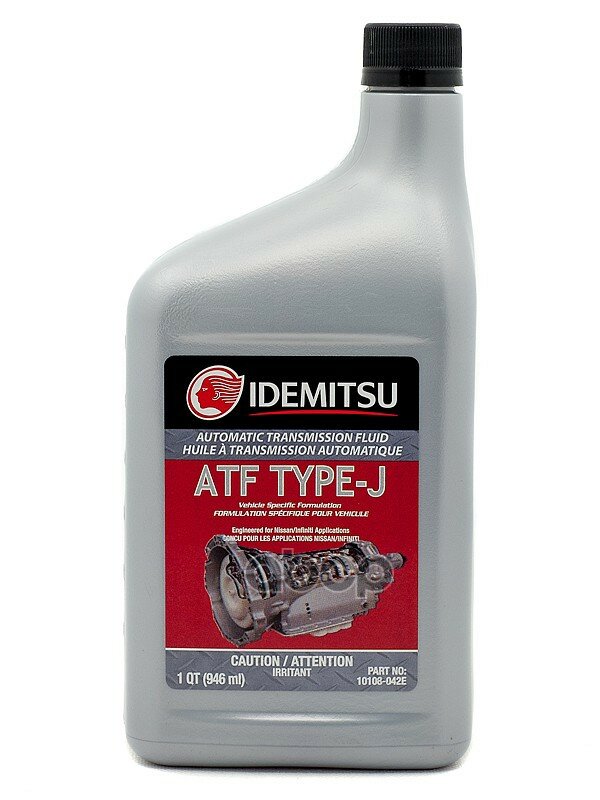 Масло Atf Idemitsu Type-J Для Акпп 30040095-750/10108-042E (946Мл.) Со Спецификацией Nissan Atf Matic J / Hyundai/Kia Atf Red.