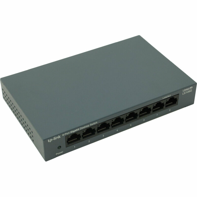 Коммутатор TP-Link /LS108G/ 8-портовый гигабитный неуправляемый 1831649