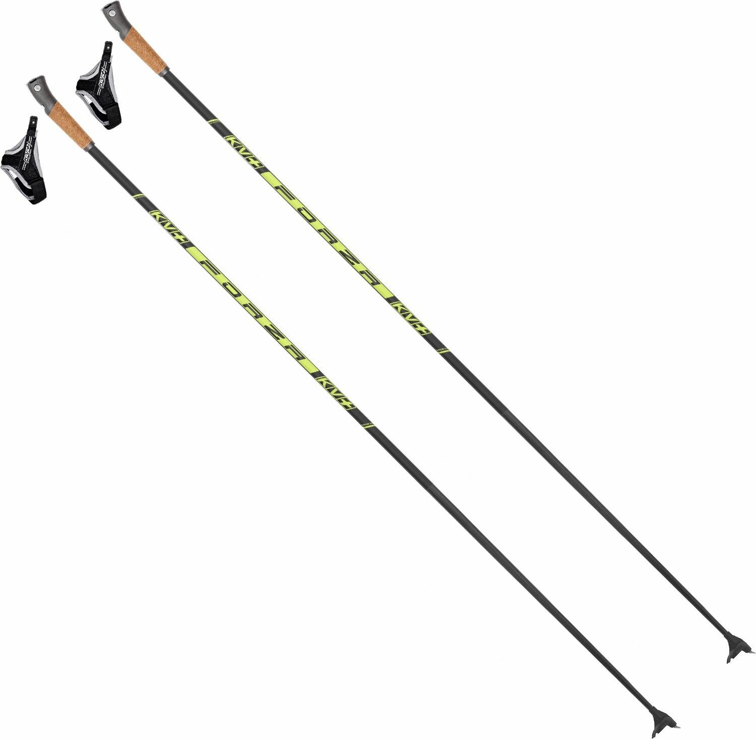 Палки лыжные KV+ Forza Clip Cross Country Pole Yellow, 22P016Y (Палки лыжные KV+ Forza Clip cross country pole Yellow, 155см, 22P016Y)