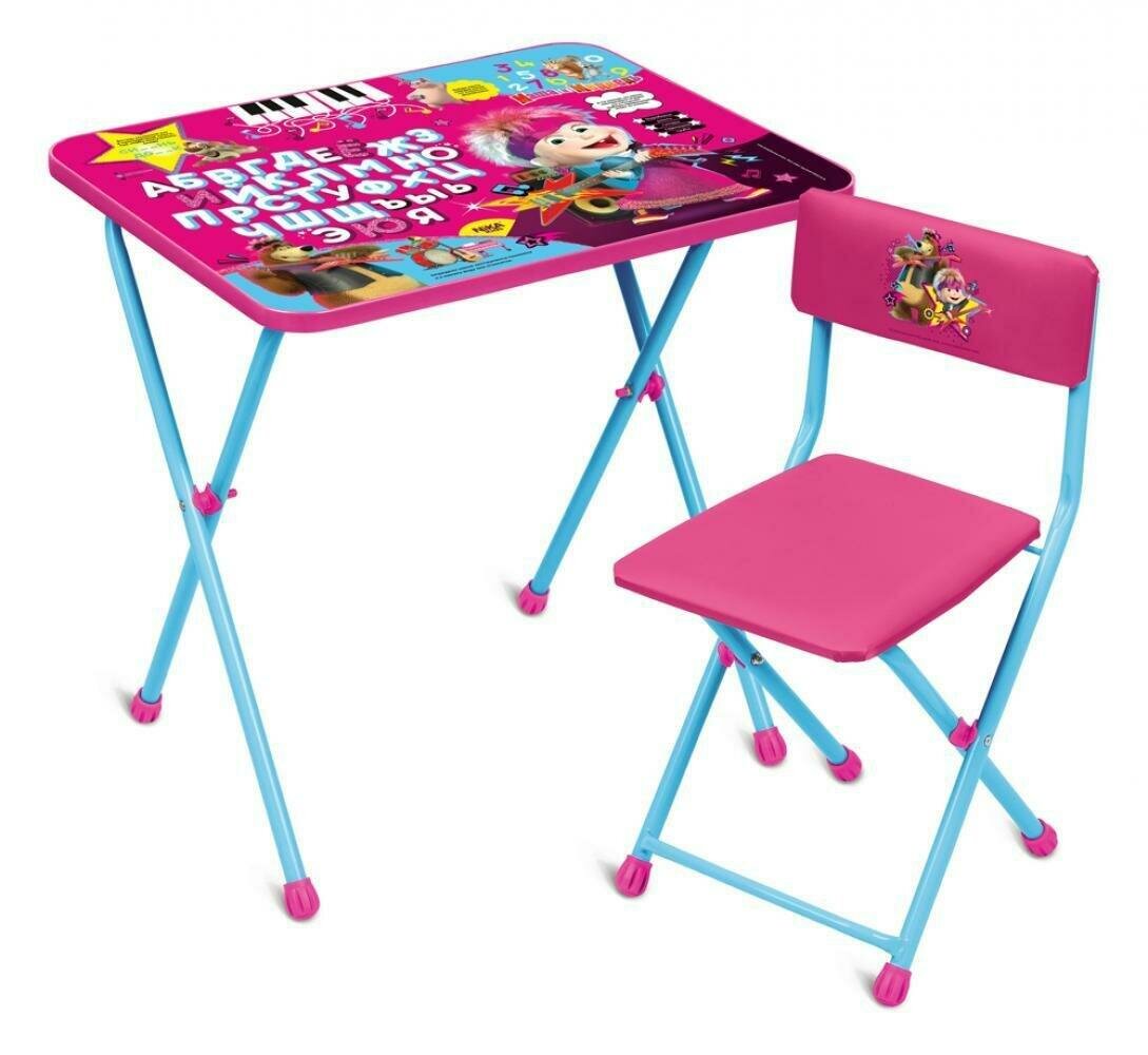 Комплект детской мебели Nika "Маша и Медведь", стол, стул