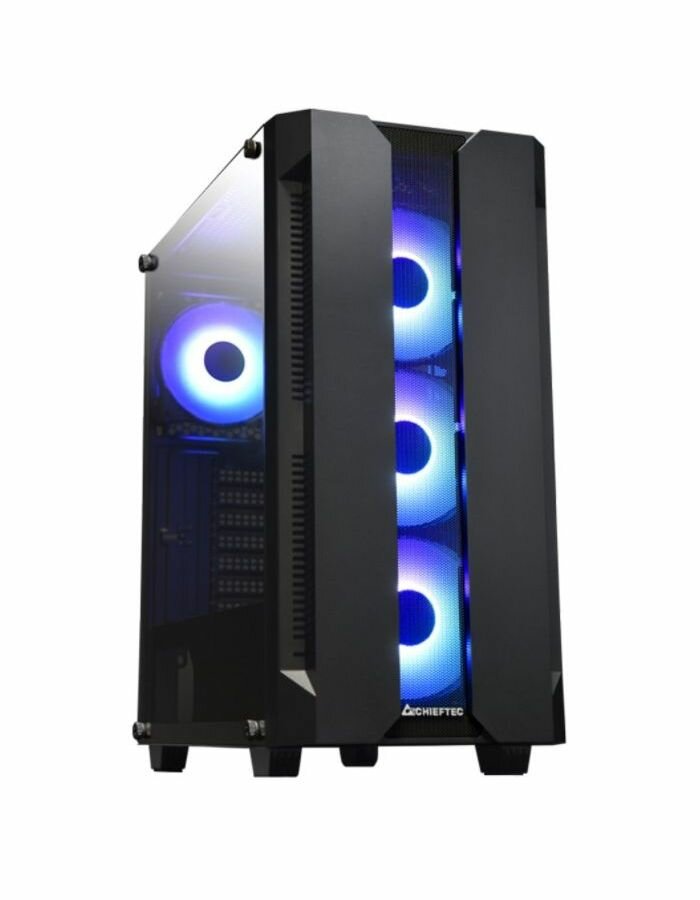 Корпус Chieftec Chieftec Hunter ATX Gaming case wGlass 4xRGB fan