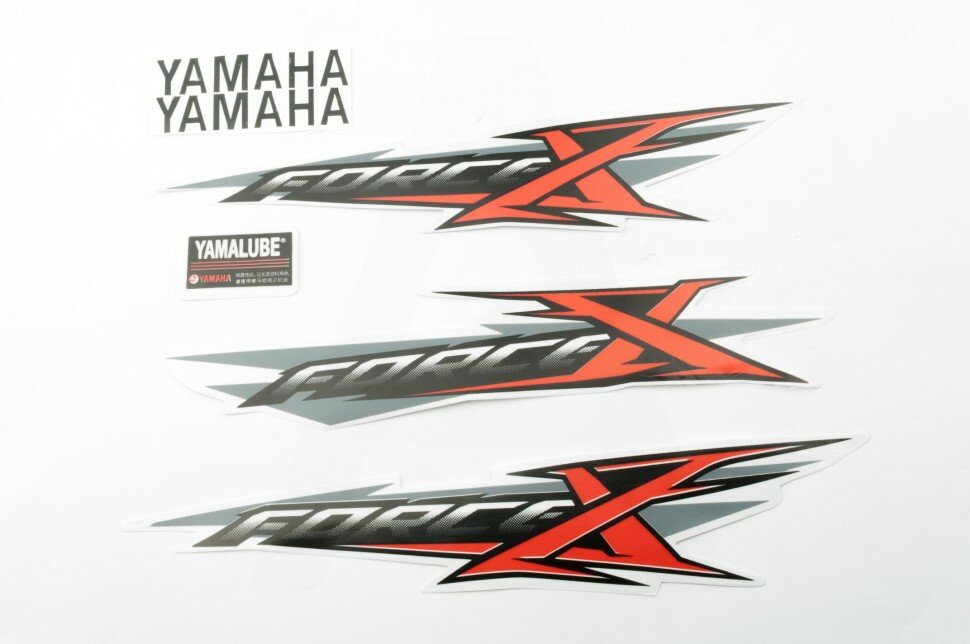 Наклейки (набор) Yamaha X-FORCE (30х6см, красные)