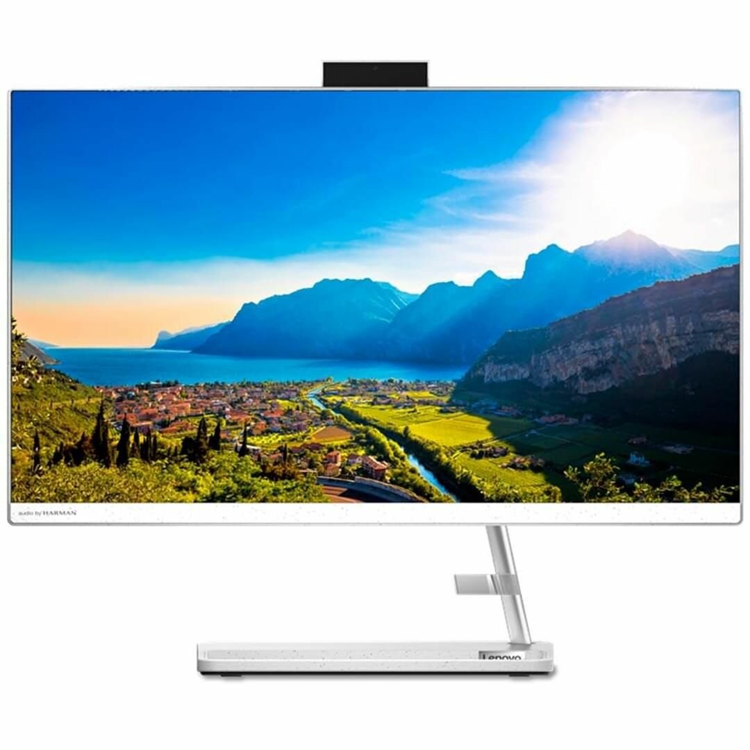 Моноблок Lenovo IdeaCentre AIO 3 24ALC6 23.8"(1920x1080 IPS)/AMD Ryzen 5 7530U(2Ghz)/16384Mb/512SSDGb/noDVD/Int: AMD Radeon/Cam/BT/WiFi/war 1y/6.81kg/black/noOS + RU kbd mouse USB