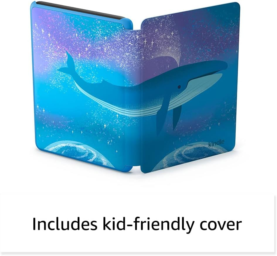 6" Электронная книга Amazon Kindle Kids 2022 16Gb с оригинальной обложкой Space Whale