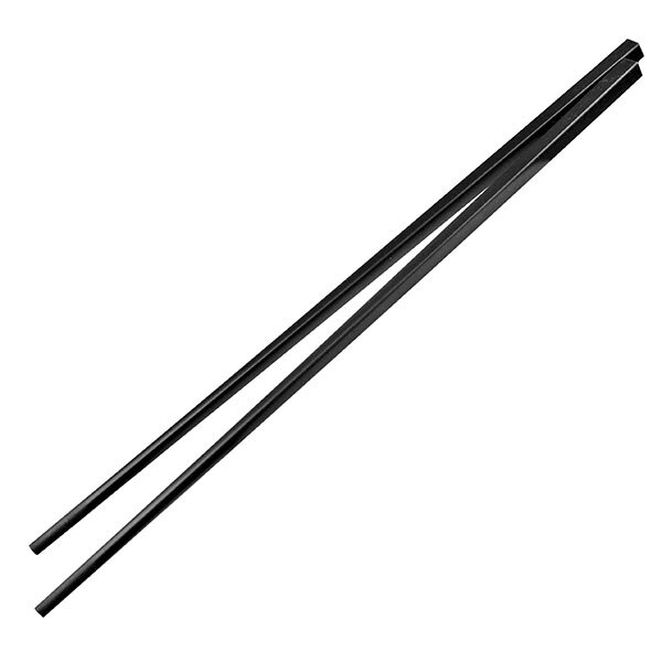 Китайские палочки 10 пар многоразовые; пластик;  L=270 B=6мм; черный