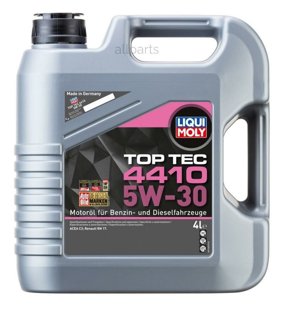 LIQUI MOLY 21403 5W-30 Top Tec 4410, 4л (HC-синт.мотор.масло)