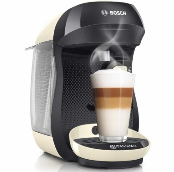 Капсульная кофемашина Bosch Tassimo Happy TAS1007 1400 Вт, бежевый - фотография № 1