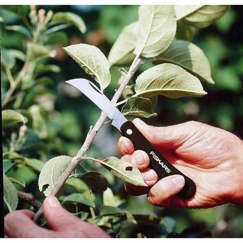 Садовый нож прививочный Fiskars - фото №2