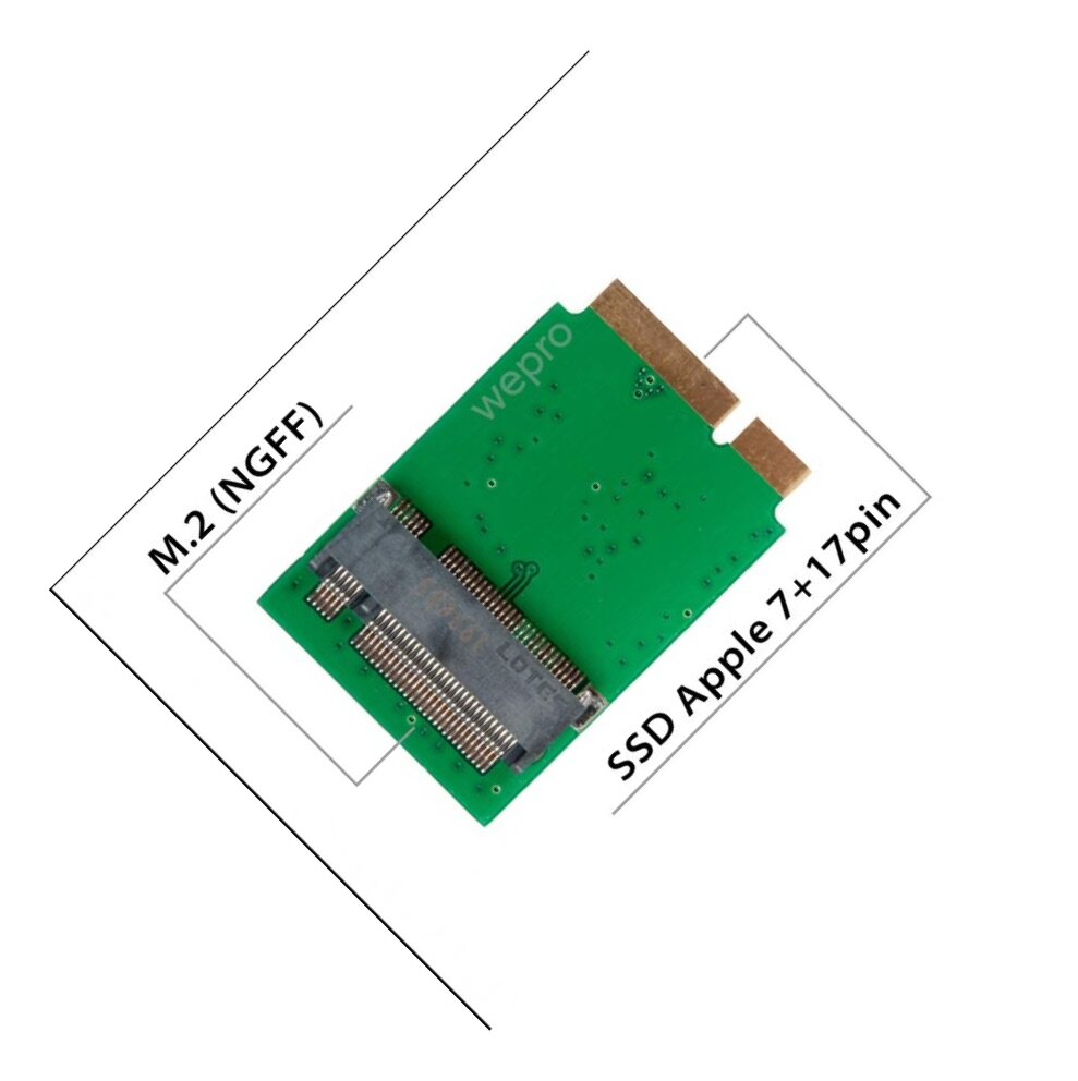Adapter / Переходник для SSD M.2 SATA для Apple MacBook Air / Pro / iMac 2012 / NFHK N-2012NB