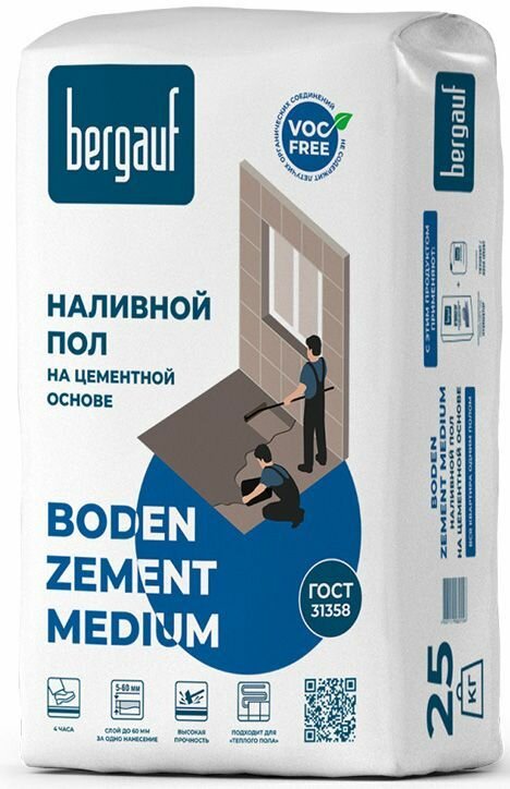 Базовая смесь Bergauf Boden Zement Medium