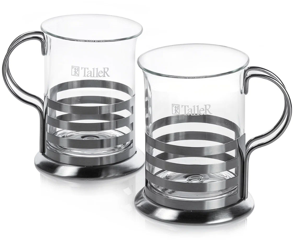 фото Набор чашек TalleR TR-32308 200 мл, 2 предмета, термостойкое стекло (2308)