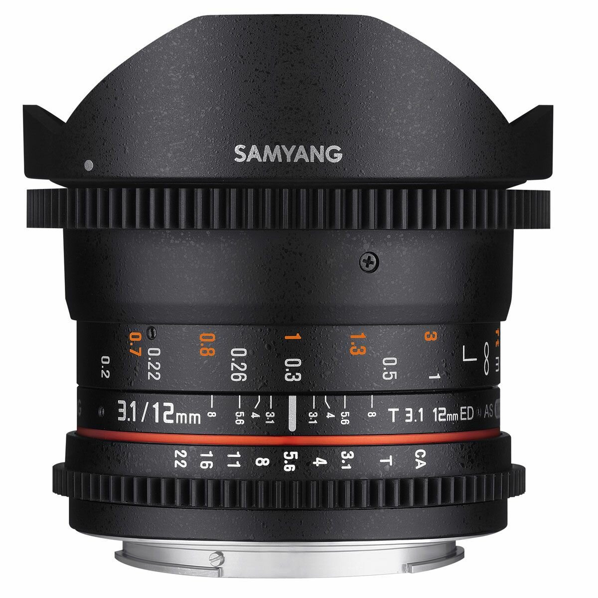 Samyang 12mm T3.1 ED AS NCS Fish-eye VDSLR Canon EF №BHP29017, New Demo